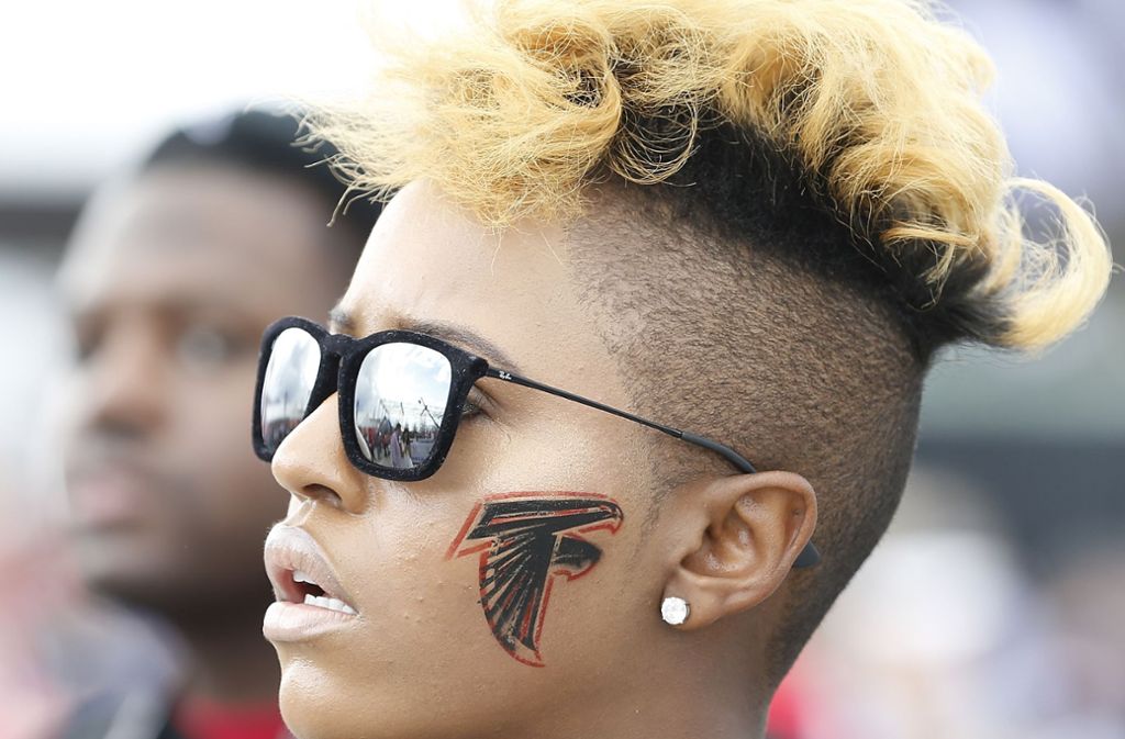 Bei diesem Fan schlägt das Herz für die Atlanta Falcons.