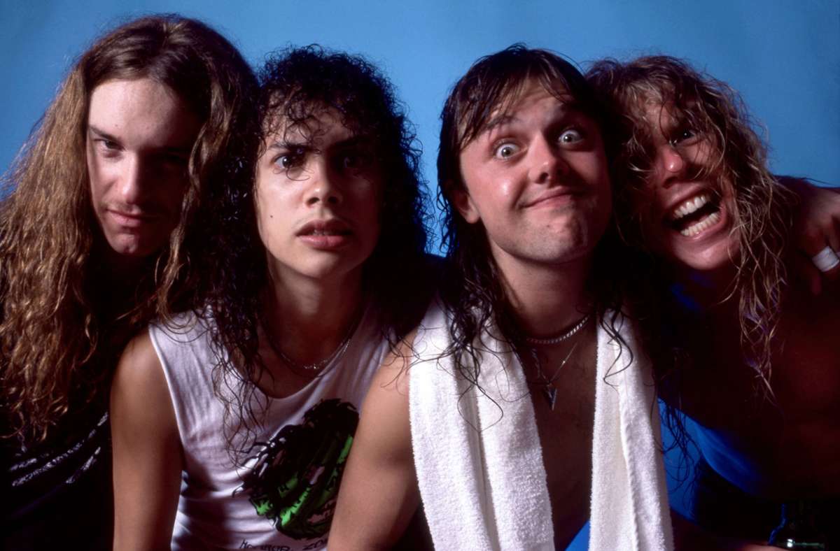 Metallica 1986 in Chicago (von links): Cliff Burton, Kirk Hammett, Lars Ulrich, James Hetfield