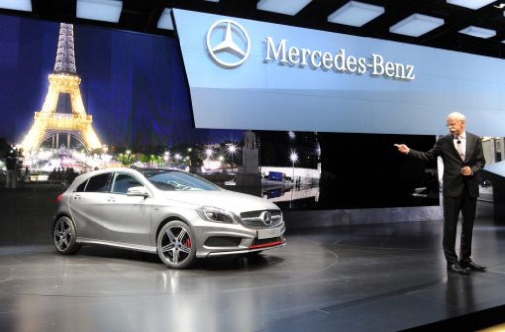 Mercedes-Boss Dieter Zetsche präsentiert die neue A-Klasse