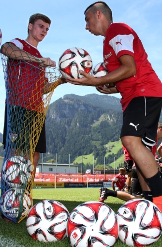 Der VfB Stuttgart schwitzt beim Trainingslager in Mayrhofen.