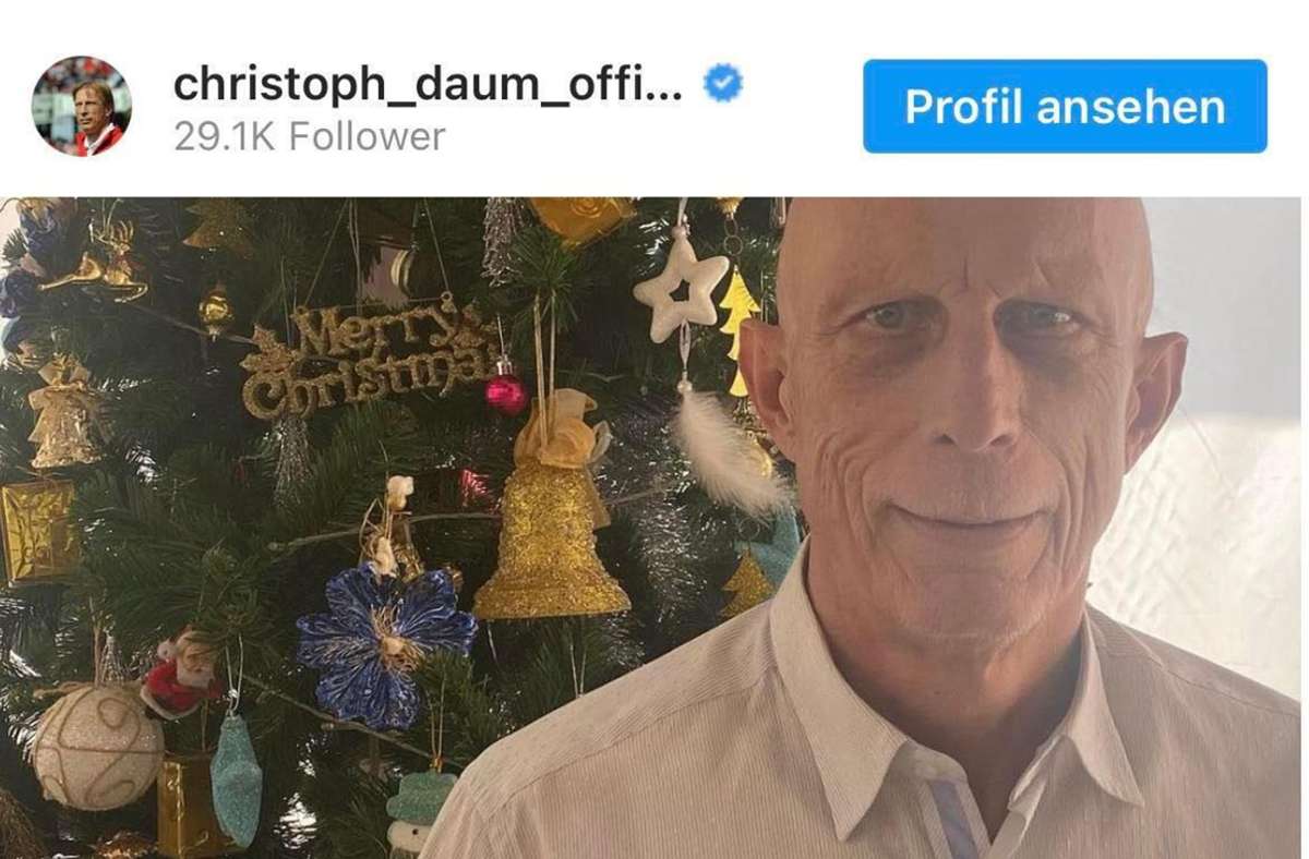 Auf Instagram hat Christoph Daum seine Krebserkrankung öffentlich gemacht.
