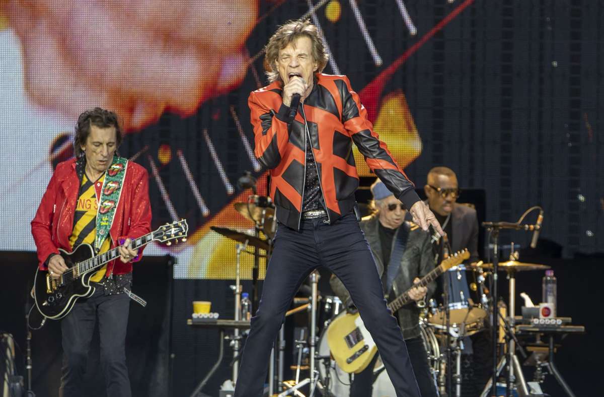 Die Rolling Stones in Liverpool bei ihrem ersten Konzert nach dem Tod von Drummer Charlie Watts.