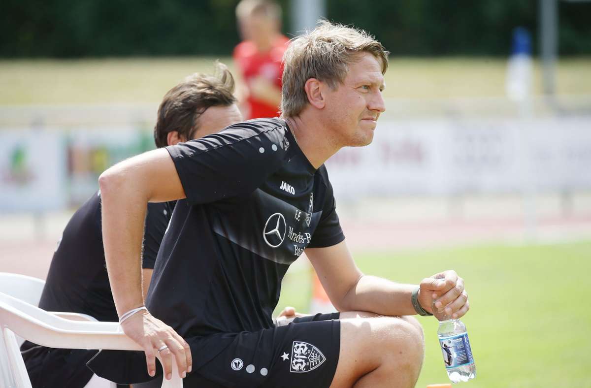 Neue Aufgabe bei der U21 des VfB: Trainer Frank Fahrenhorst.