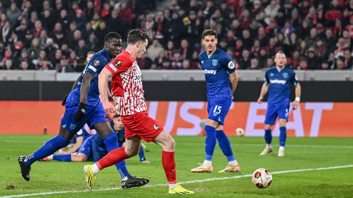 Europa League: Joker Gregoritsch lässt Freiburg träumen: 1:0 gegen West Ham
