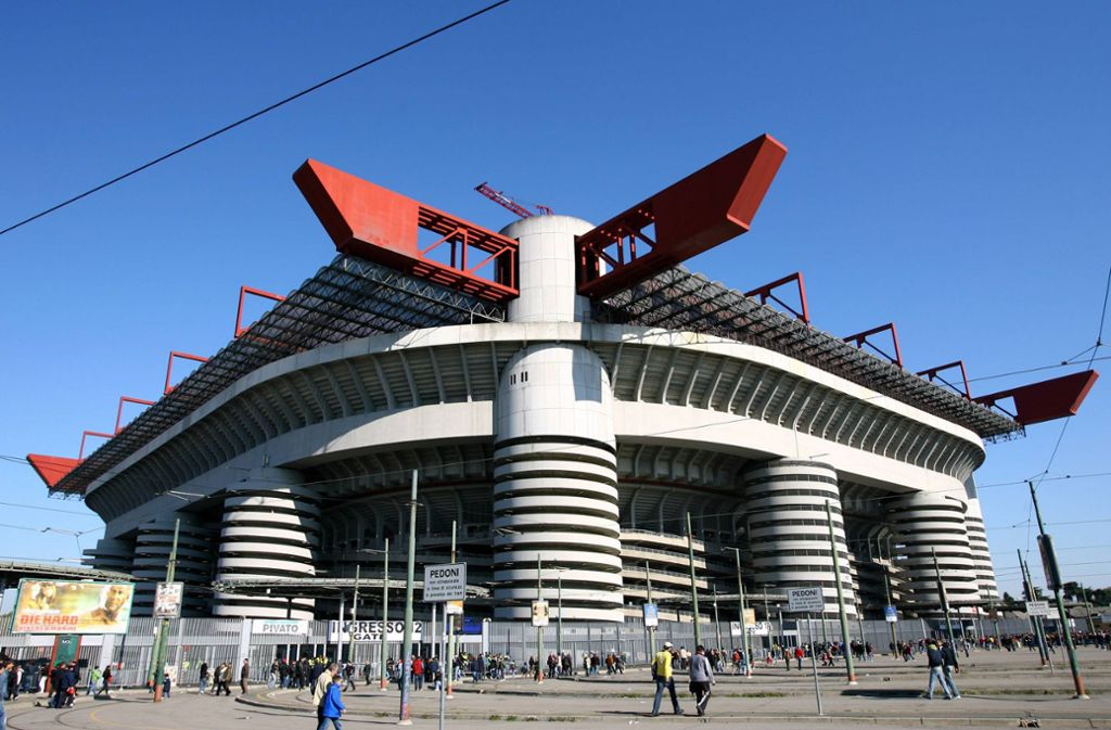 Legendärer Fußballtempel: Das Giuseppe-Meazza-Stadion von Mailand Foto: imago