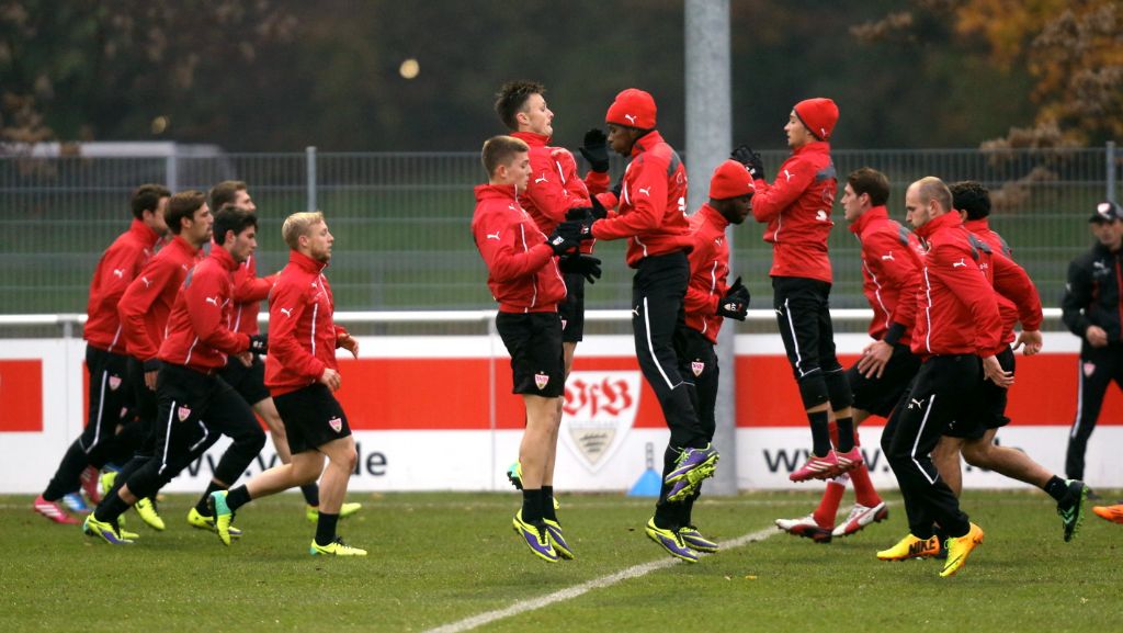 VfB Stuttgart: Brust an Brust im Training vor dem Spiel gegen Gladbach