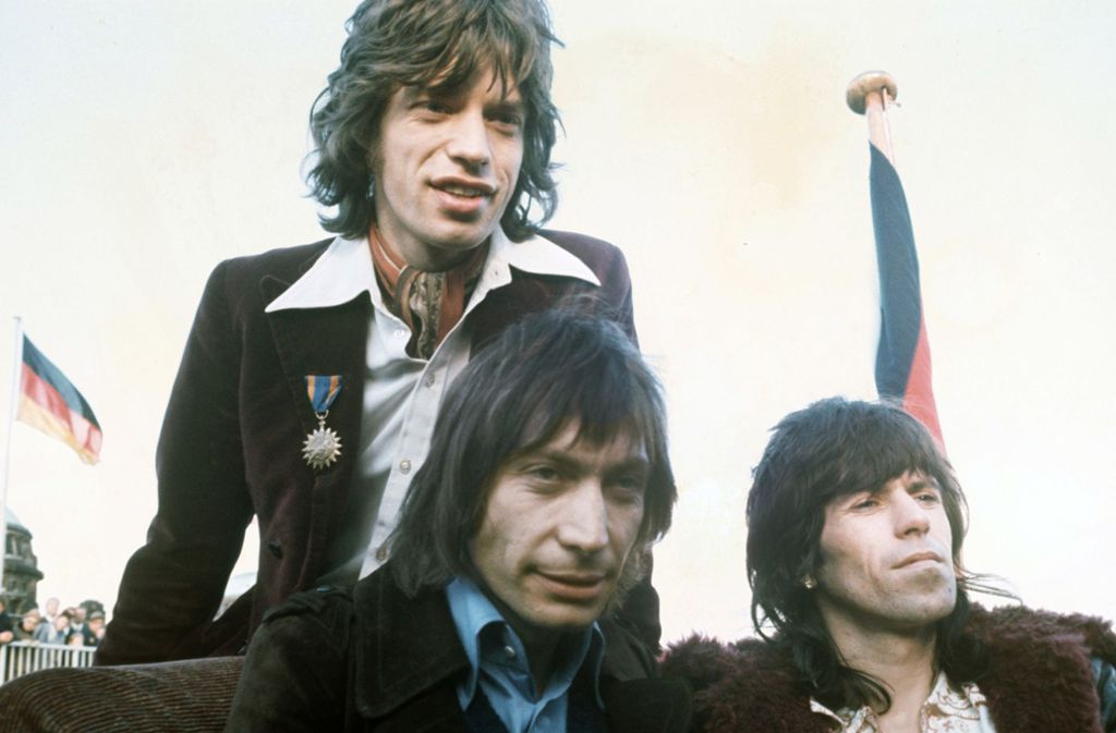 Eindrücke aus dem bewegten Rockstarleben Keith Richards’: 1970 mit Mick Jagger und Charlie Watts