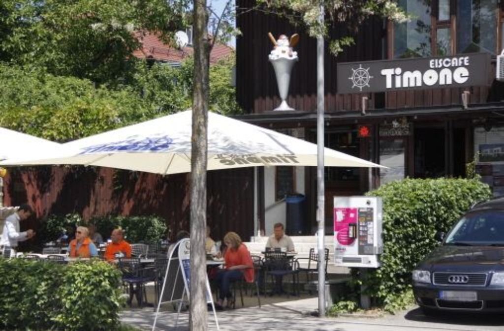 Das Eiscafe Timone bietet Entspannung.