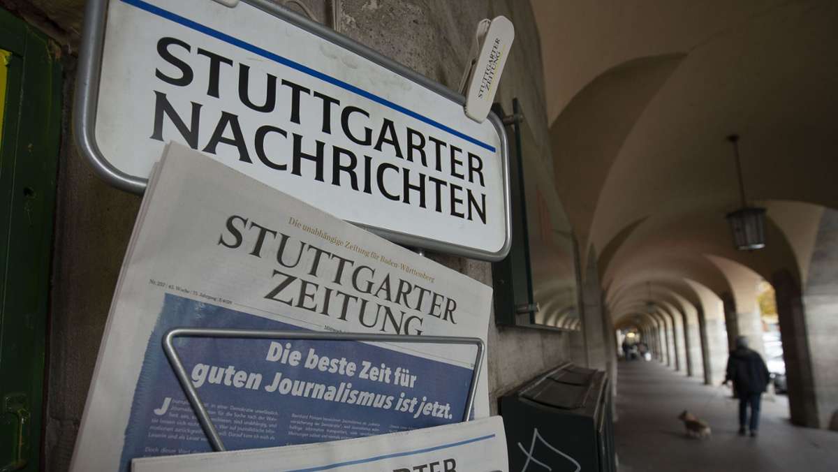  Die Zeitungsgruppe Stuttgart (ZGS), zu der unter anderem die Stuttgarter Zeitung, die Stuttgarter Nachrichten sowie die Eßlinger Zeitung und die Kreiszeitung Böblinger Bote gehören, stellt sich redaktionell neu auf. 