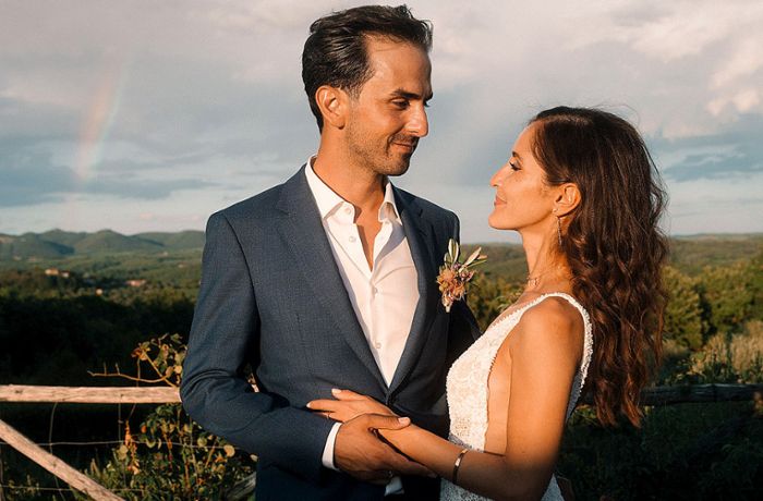 Giulia Cardascia und Serkan Eren, der Stuttgarter des Jahres: Romantik-Hochzeit in der Toscana