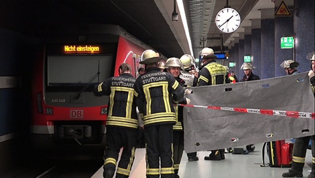 Haltestelle Feuersee in Stuttgart: 40-Jähriger überlebt Sturz vor S-Bahn