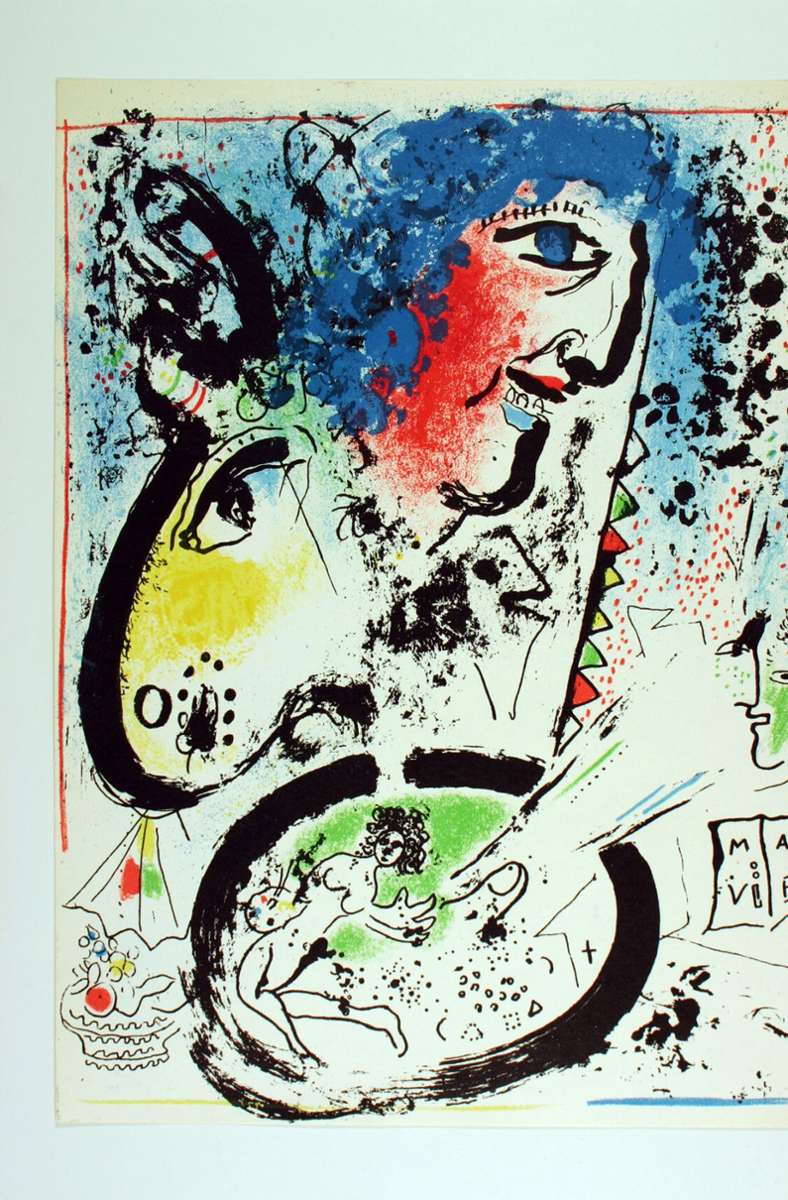 Marc Chagall verpasste sich eine blaue Lockenmähne.