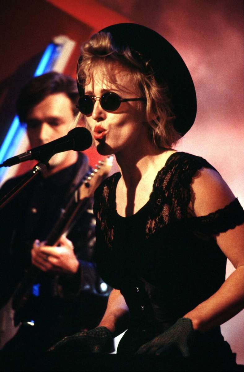 Annette Humpe 1990 in der „Hitparade“