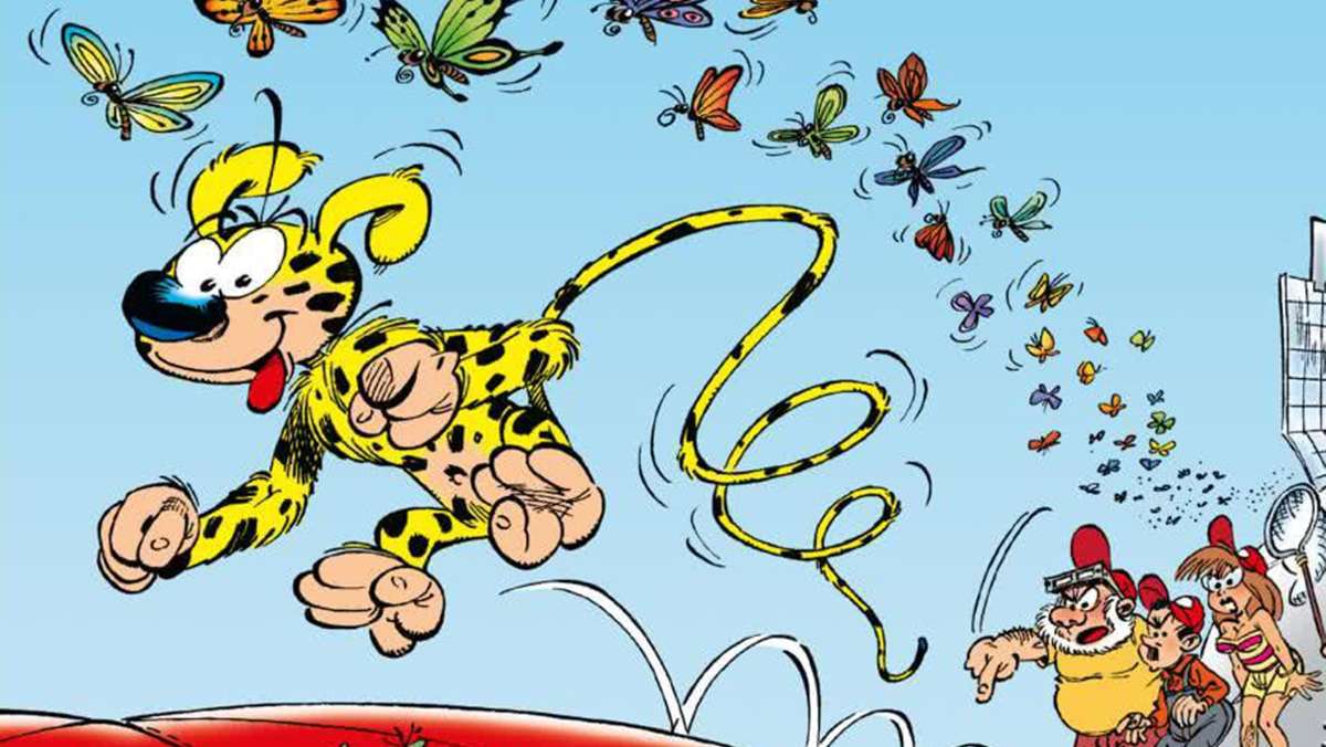  Selbst im markanten Figurenkosmos der frankobelgischen Comics fällt das Marsupilami besonders auf. Am 31. Januar 1952 stellte der Zeichner Franquin den Dschungelkobold erstmals vor. 