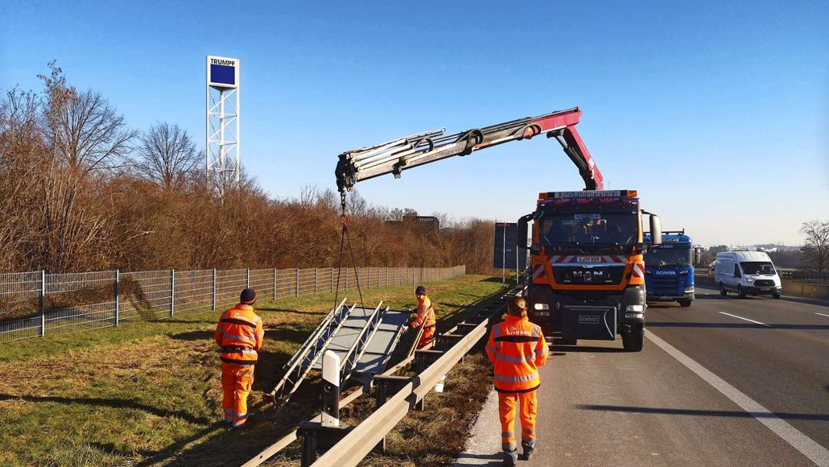 Autobahnen rund um Stuttgart: Müll, Unfälle – was Mitarbeiter der Autobahnmeisterei täglich erleben