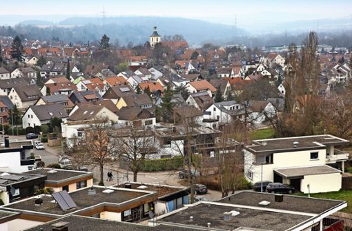 Der Blick vom Wohngebiet Burg in Köngen auf die Schwäbische Alb. Foto: Ines Rudel