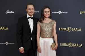Sanna Marin und Markus Räikkönen 2022 auf dem roten Teppich bei der Verleihung der Emma Awards Foto: dpa/Jussi Nukari