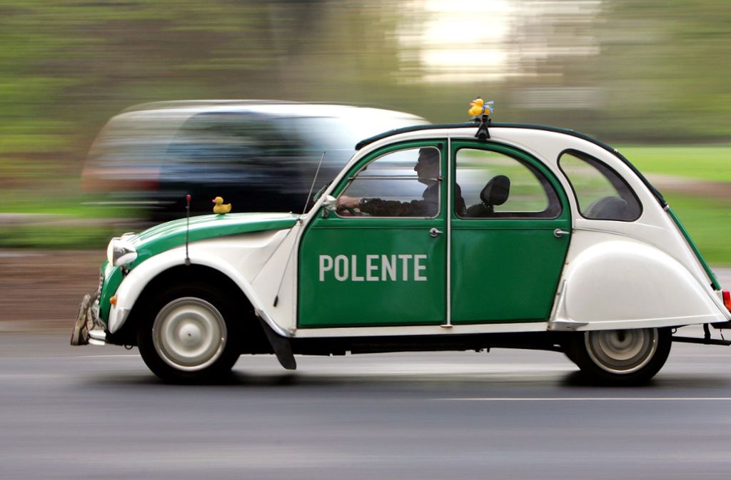 Eine reizende Variante des Polizeiautos.