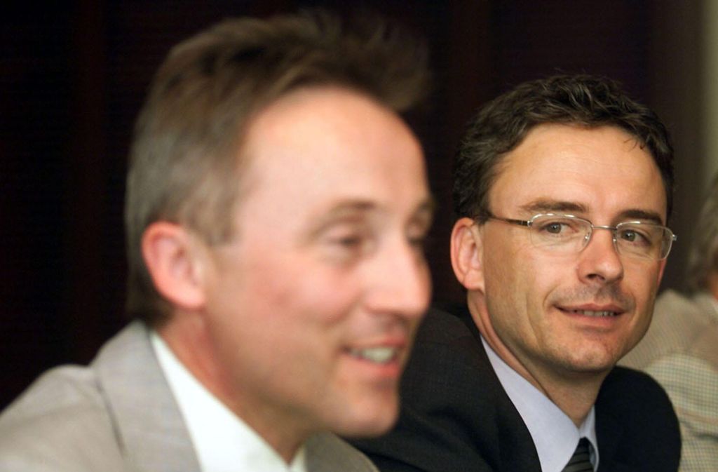 Christoph Schnaudigel (rechts) wird als Vizelandrat 2002 neuer Geschäftsführer der AVL.