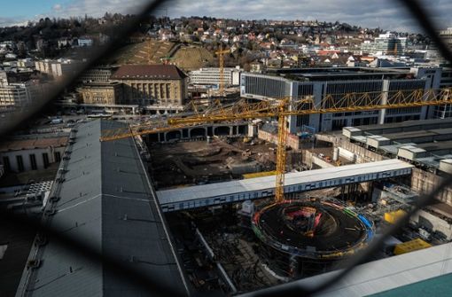 Blick in das Baufeld am Stuttgarter Hauptbahnhof Foto: Lichtgut/Max Kovalenko