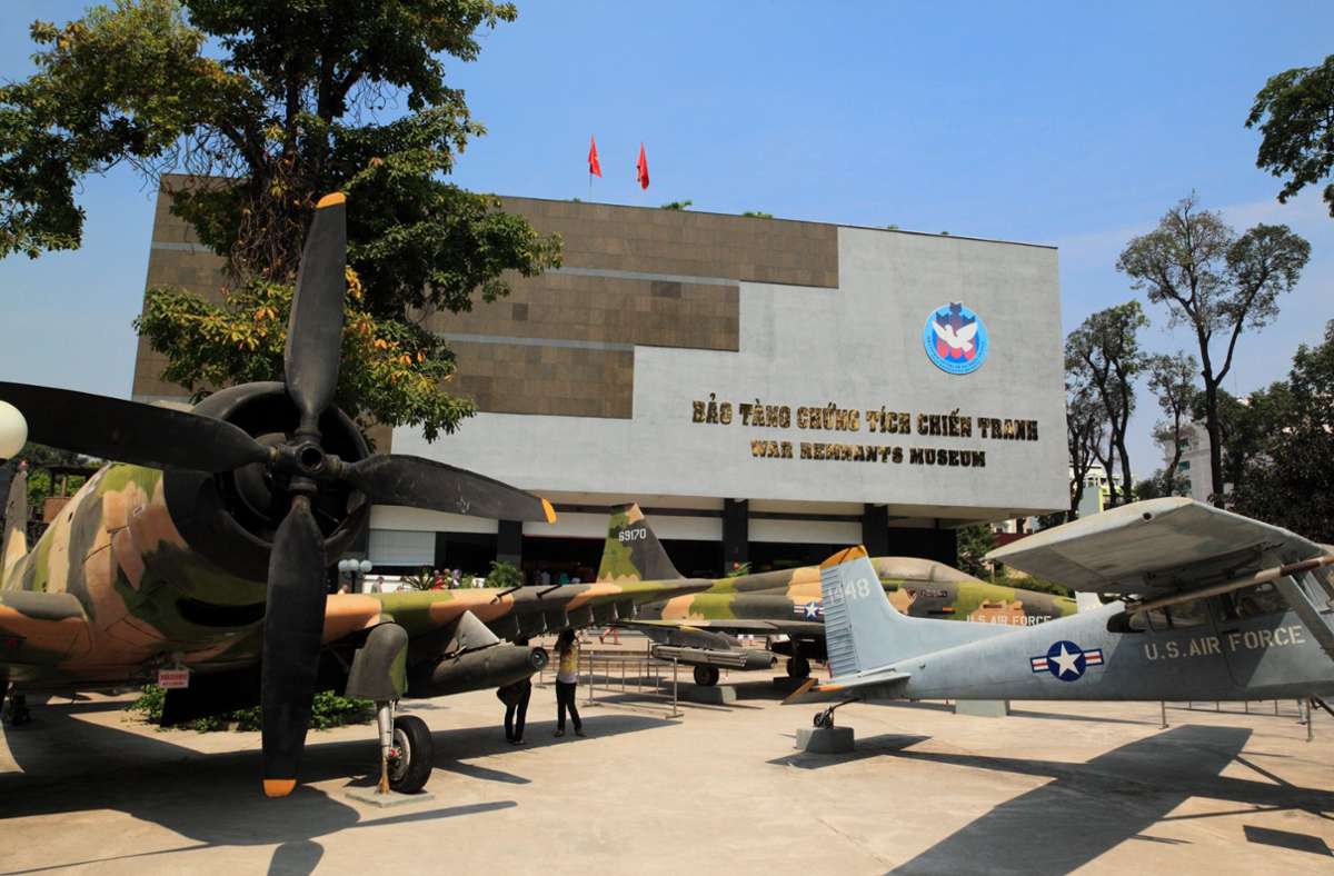Das War Remnants Museum – Museum für Kriegsrelikte – zeigt die Schrecken des Vietnamkrieges.