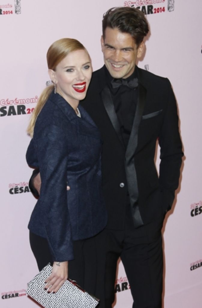 Scarlett Johansson und Romain Dauriac
