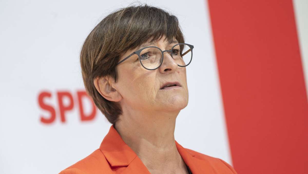 Forderung der SPD: Esken pocht auf Vermögensabgabe für Superreiche