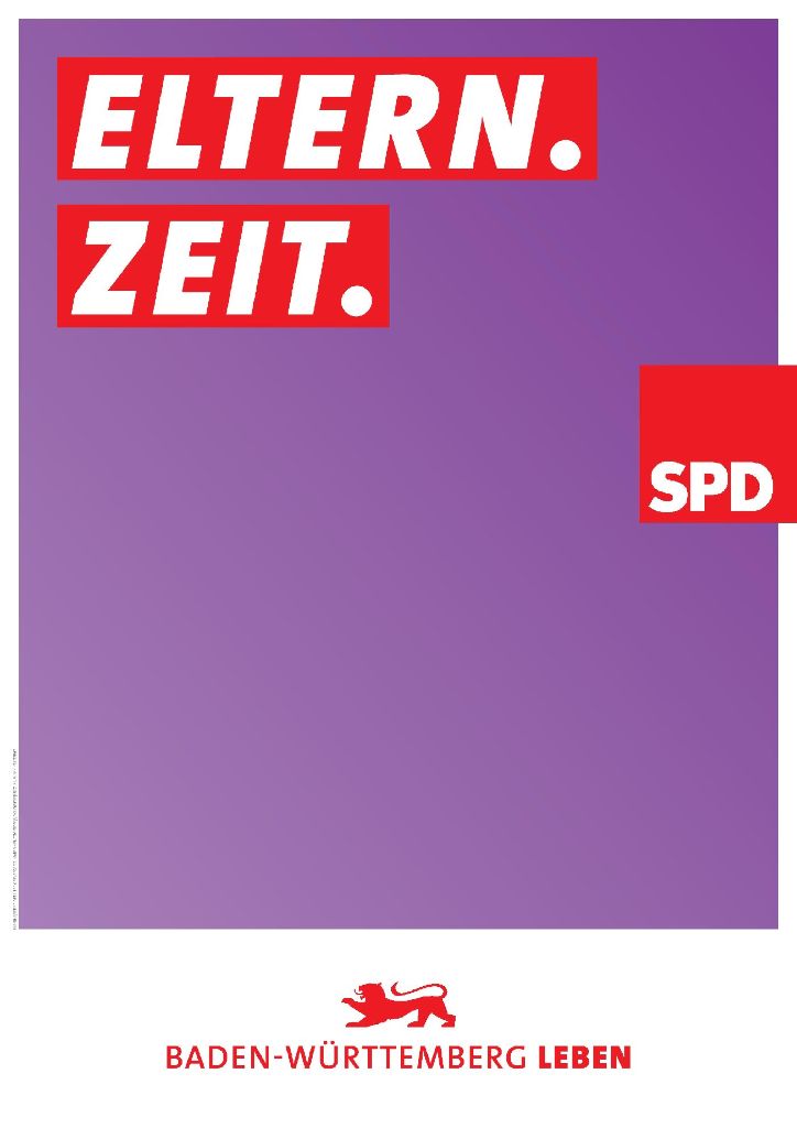 Einige der SPD-Plakat sind in diesem Jahr sehr minimalistisch gestaltet