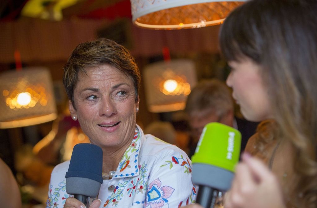 Sonja Faber-Schrecklein im Gespräch mit Moderatorin Diana Hörger ...