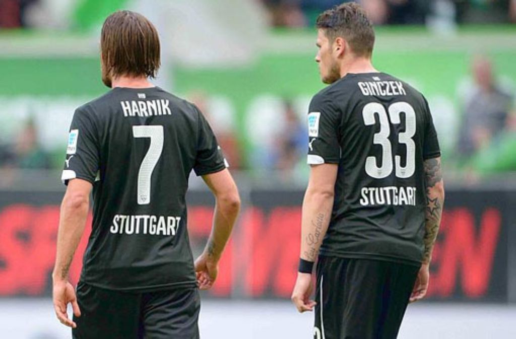 Enttäuschung bei den Stuttgartern Martin Harnik (links) und Daniel Ginczek.