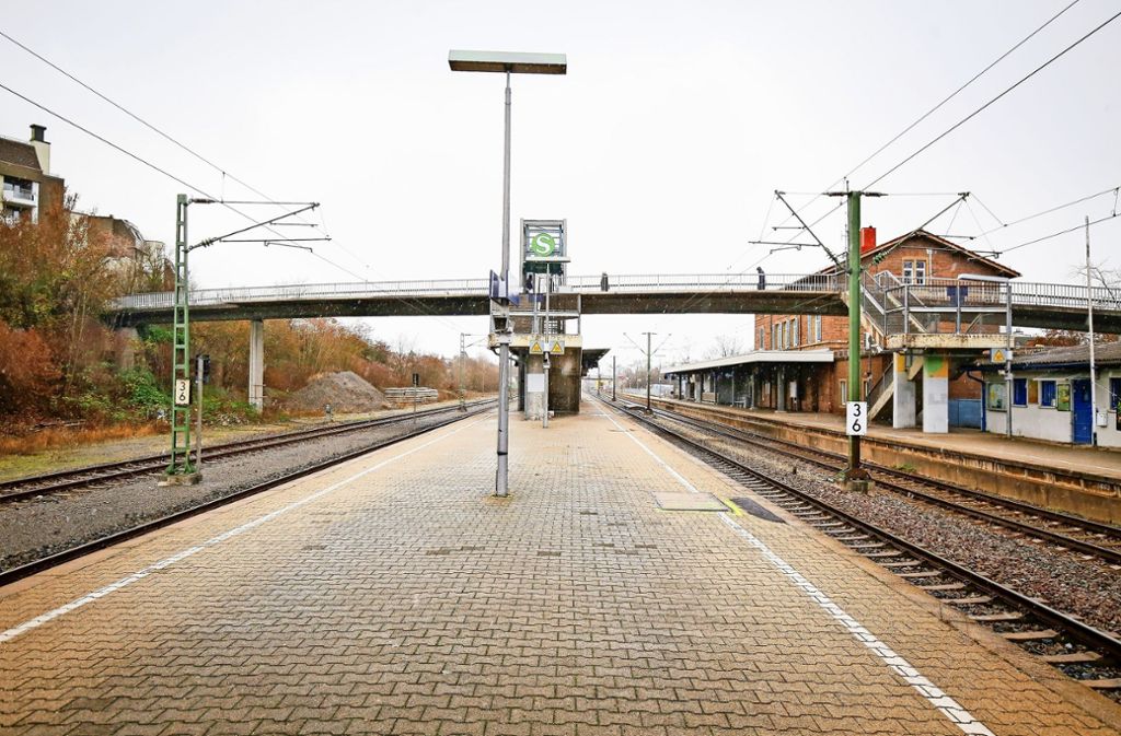 Der Bahnhof Korntal heute . . .