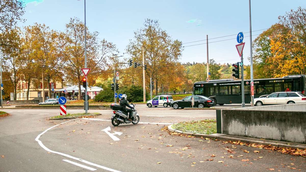 Radverkehr in Esslingen: An der Berkheimer Straße sorgt eine Ampel für Ärger