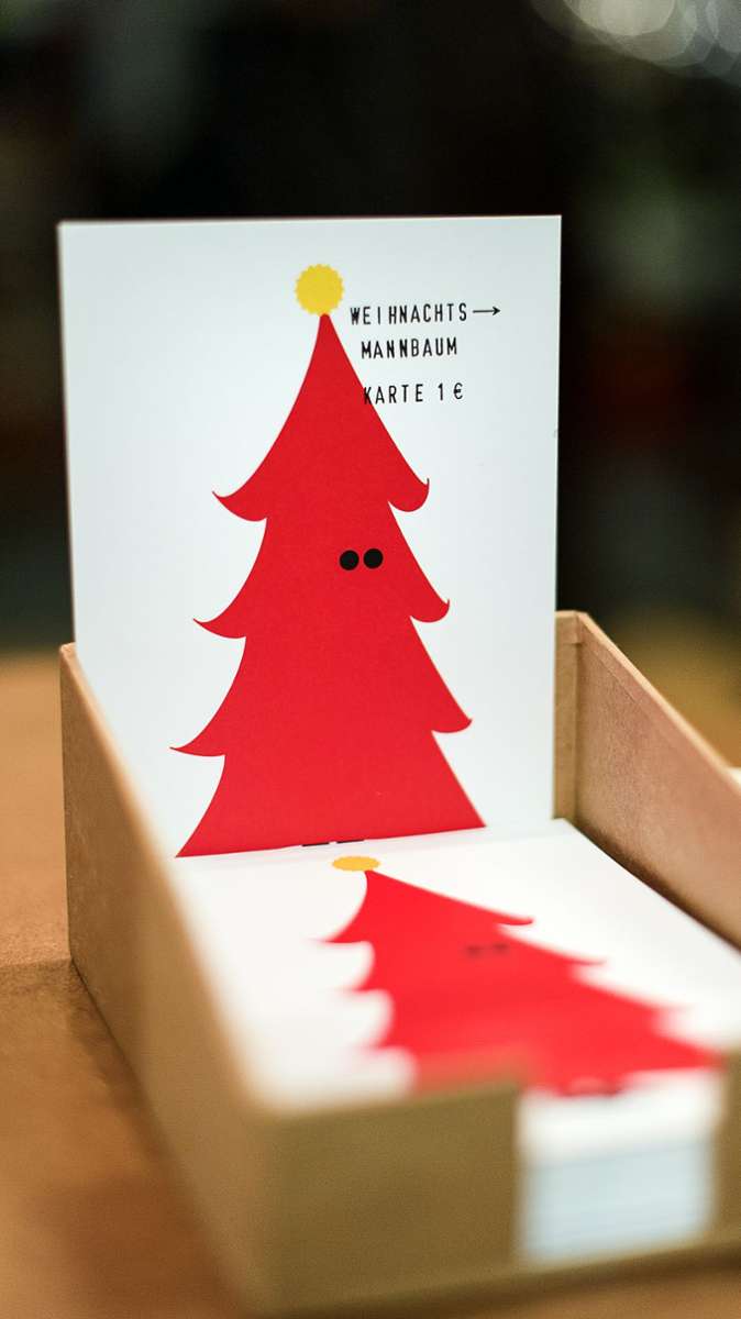 Knallrot und gelb – Weihnachtsmannbaum