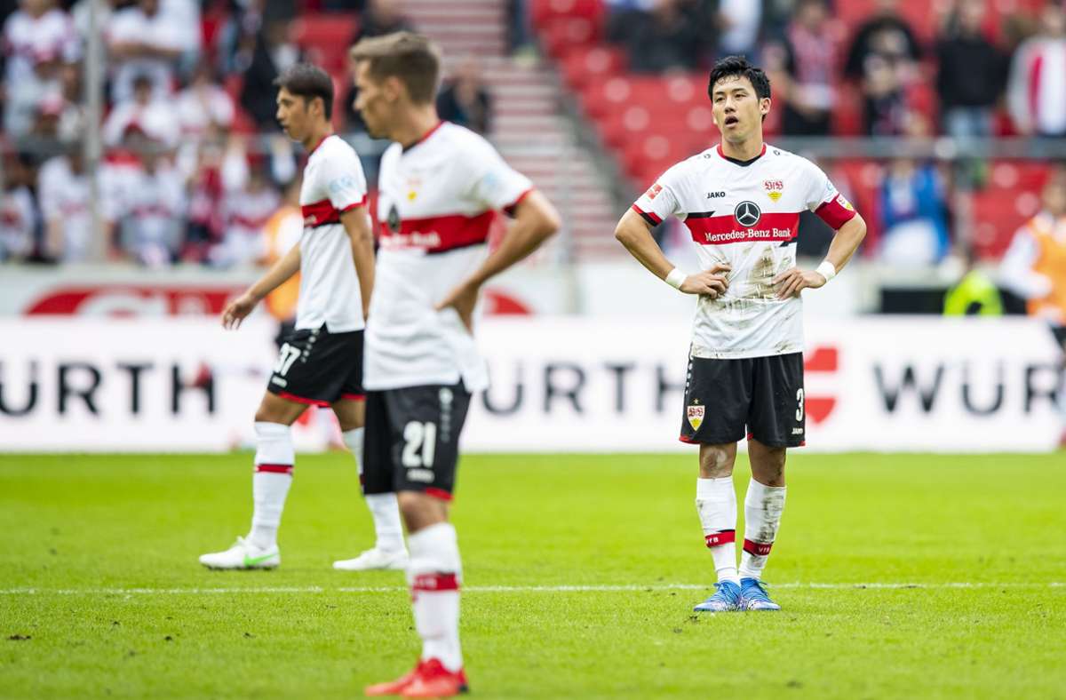 Frust bei den Spielern des VfB Stuttgart nach dem 2:3 im Landesduell.