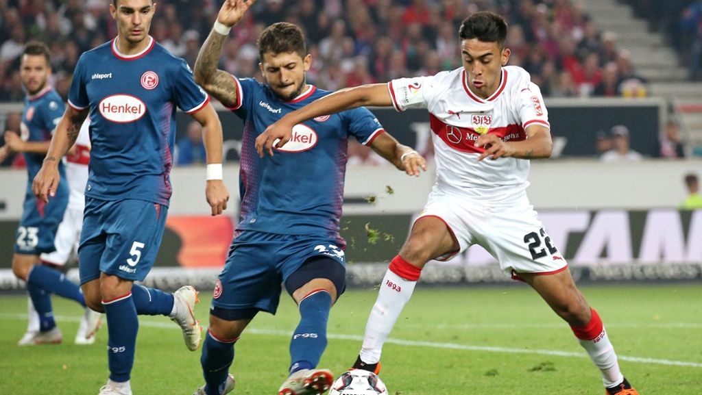  Der Aufsteiger Fortuna Düsseldorf hat vier ehemalige Spieler des VfB Stuttgart in seinen Reihen und weist vor dem direkten Duell am Sonntag überraschend sieben Punkte mehr auf. Wie kann das sein? 