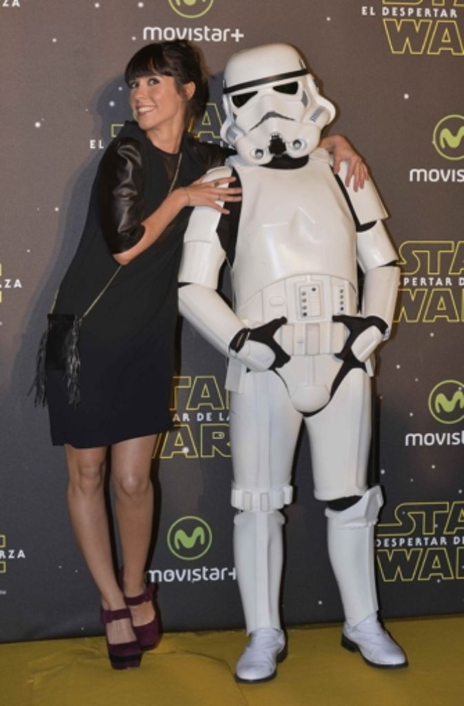 Die spanische Schauspielerin Alba Lago auf der „Star-Wars“-Premiere in Madrid.