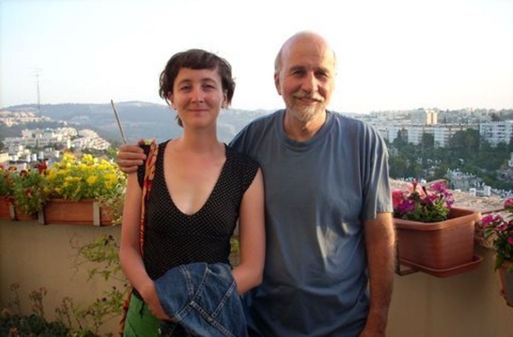 Lisa Welzhofer und ihr Vater Hagai bei ihrem ersten Treffen 2008 in Jerusalem.