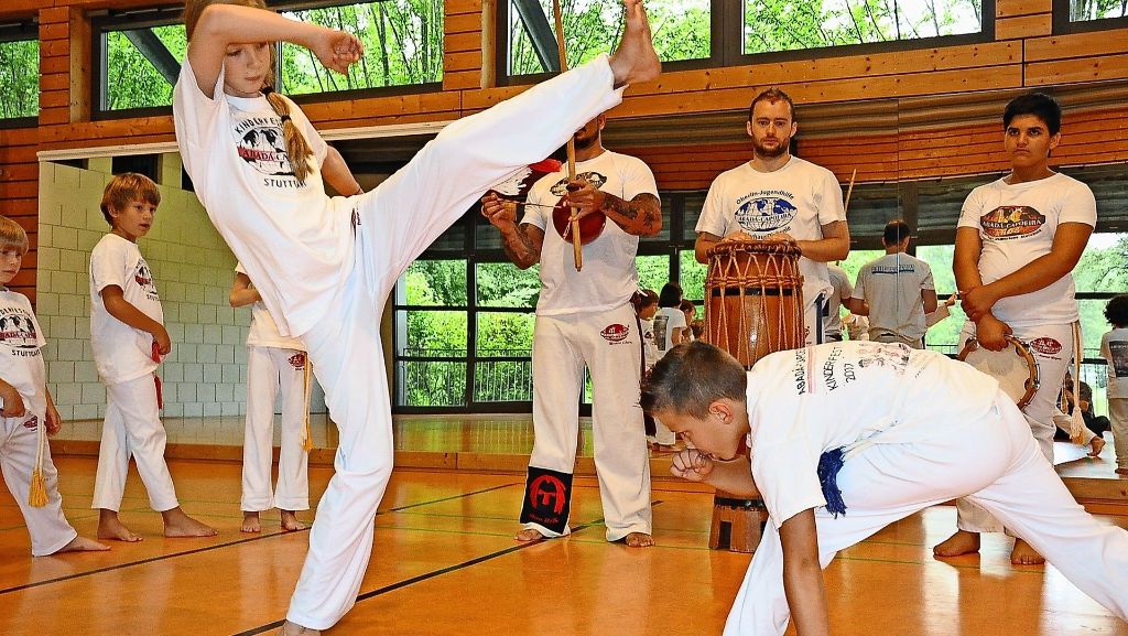Capoeira beim SSV in Stuttgart-Zuffenhausen: Ein Mix aus Kampf, Musik, Akrobatik und Kultur
