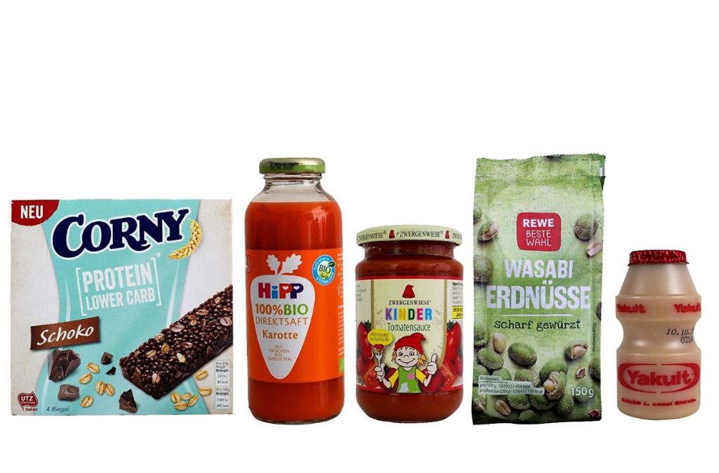 Diese fünf Produkte hat Foodwatch für den diesjährigen Negativpreis nominiert. Foto: FOODWATCH.DE
