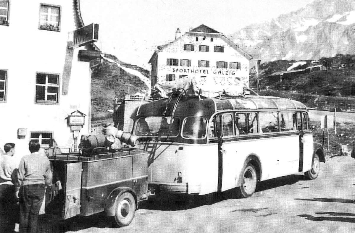 Die Firma Klumpp aus Baiersbronn auf einer Fahrt in die Alpen.