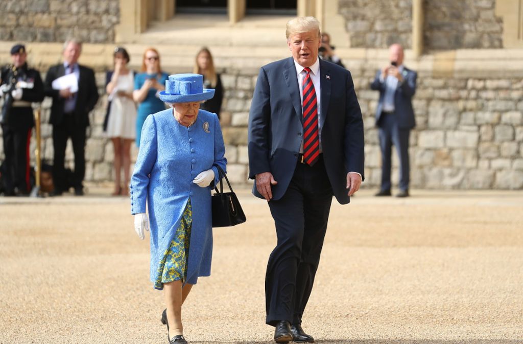 Queen Elizabeth II. hat den US-Präsidenten Donald Trump auf Schloss Windsor empfangen.