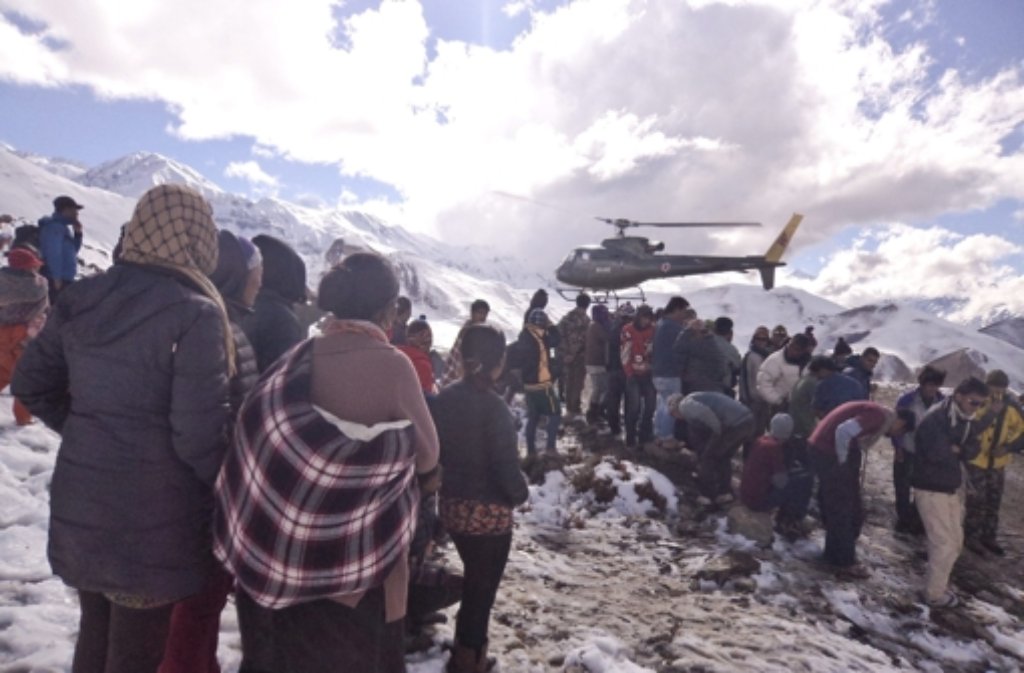 Noch immer werden am Annapurna viele Wanderer vermisst.