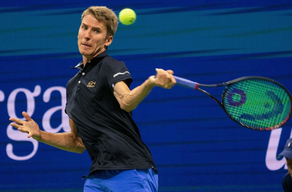 Cedrik-Marcel Stebe scheiterte bei den US Open in vier Sätzen an Maren Cilic. Foto: AFP