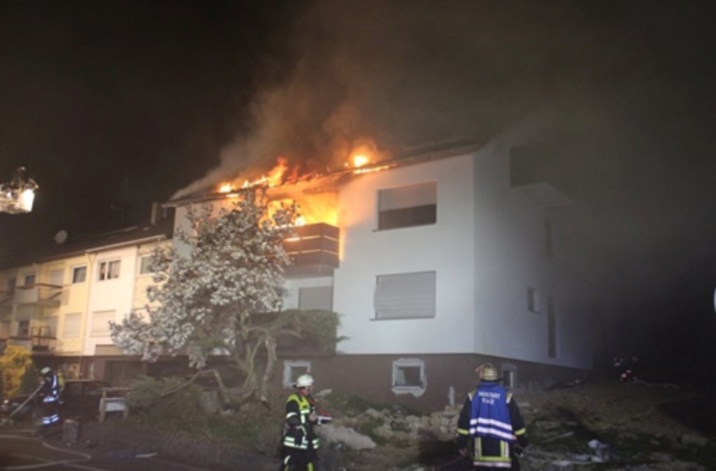 Brand in einem Wohnhaus in Weinstadt-Endersbach.