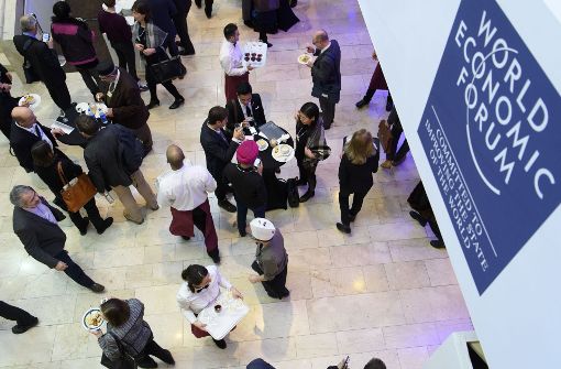Auf dem Weltwirtschaftsforum in Davos wird nach Lösungen für eine gerechtere Welt gesucht. Foto: EPA