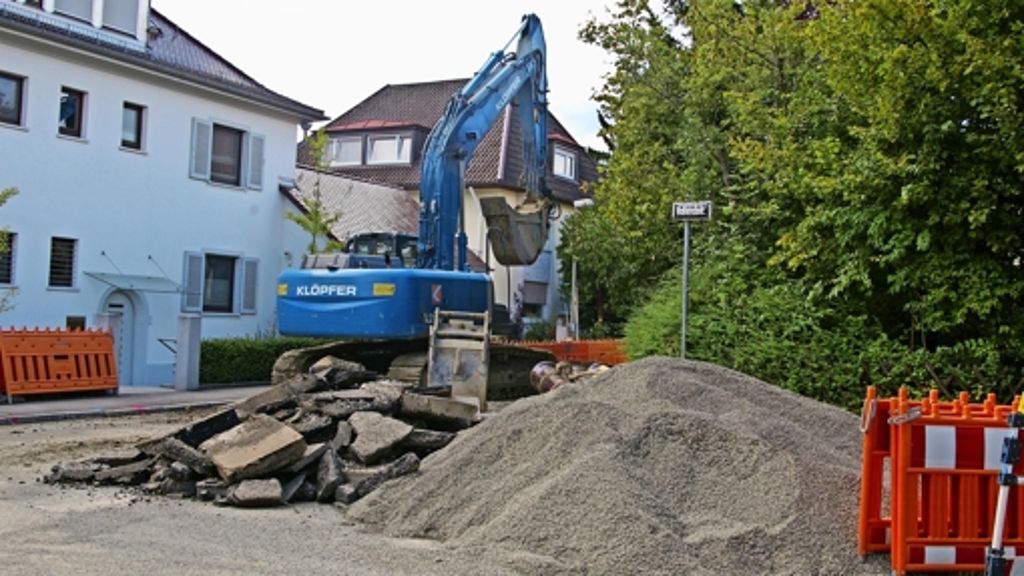 Bauarbeiten in Sonnenberg: Die Stadt lässt Beweise sichern