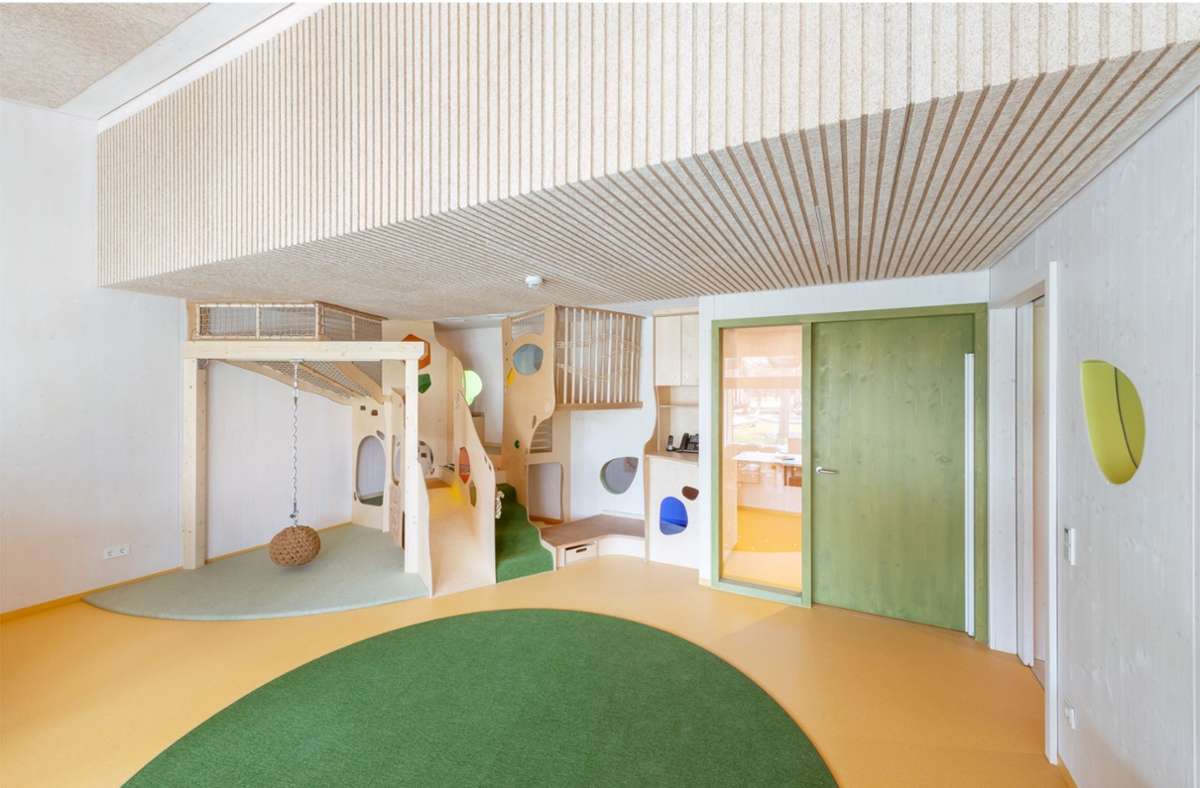 Die Innenarchitektin Gudrun Berschneider plante das Interieur im Neubau eines Kinderhauses in Möning.