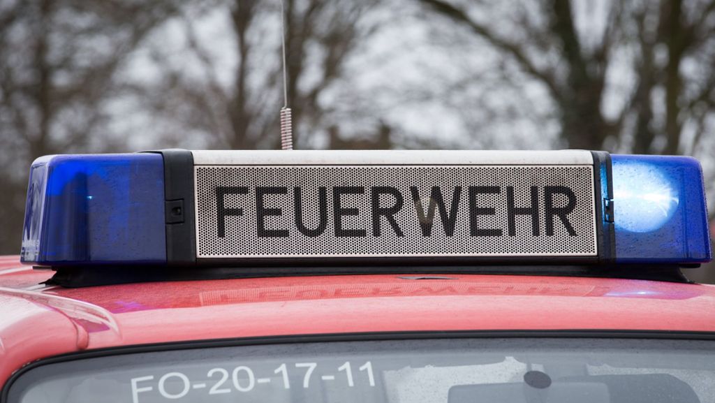 Einsatz im Kreis Ludwigsburg: Auto fängt  auf der A 81 Feuer