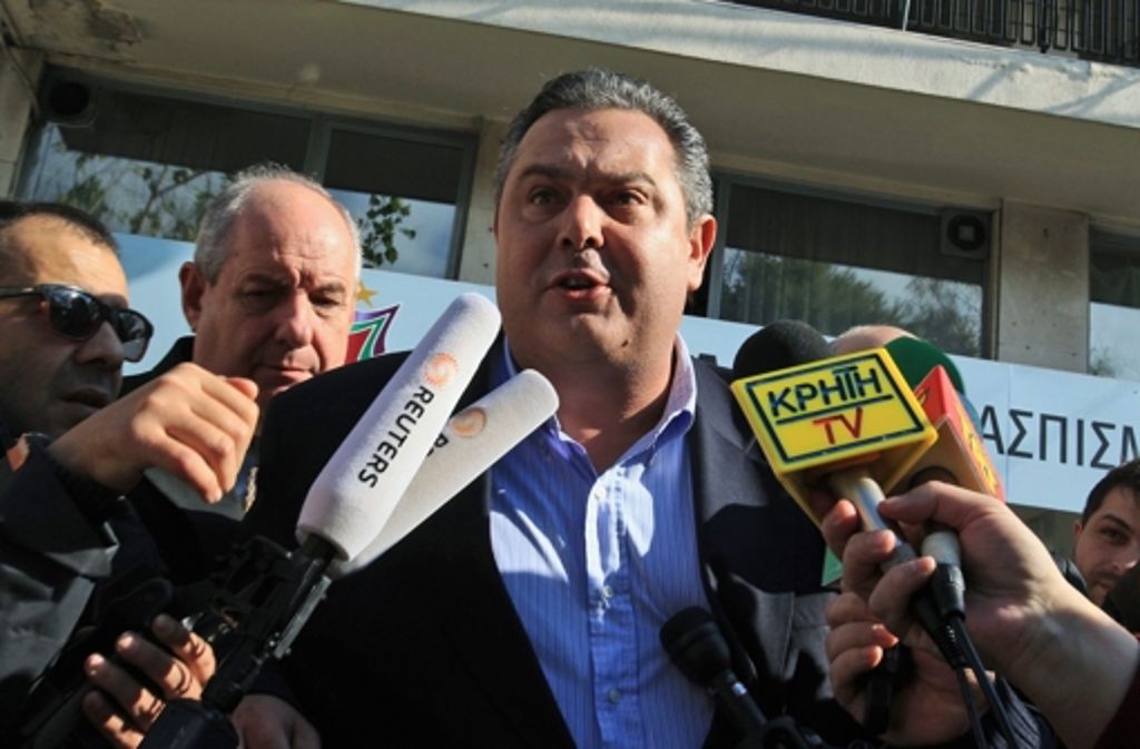 Die Partei „Unabhängige Griechen“ (Anel) unter Panos Kammenos hat 13 Sitze inne.