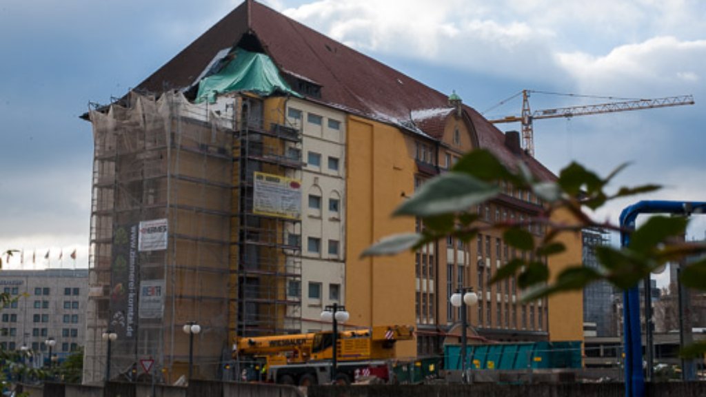 Baustellen in Stuttgart: Die Alte Bahndirektion im November
